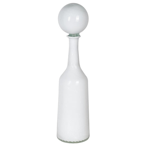White Glass Bottle